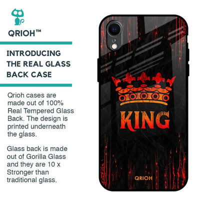 Royal King Glass Case for iPhone XR