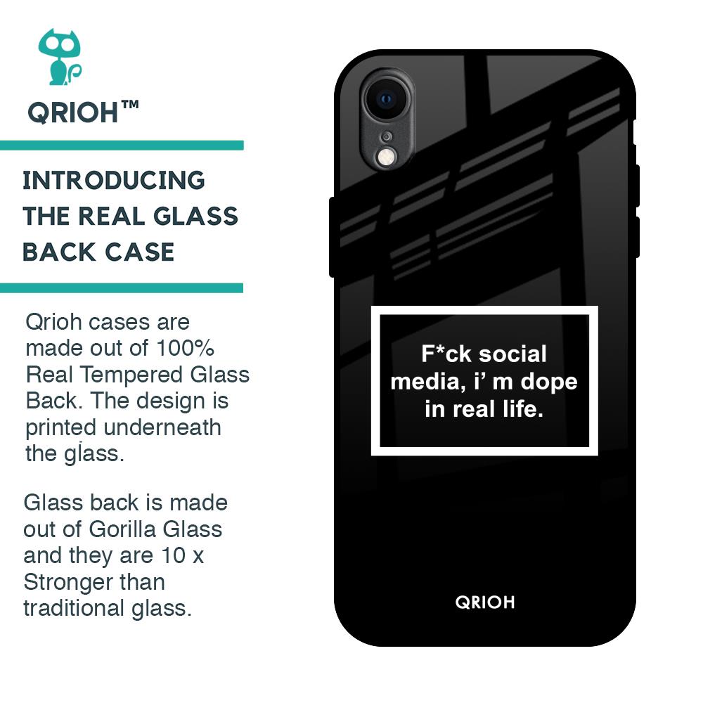 Dope In Life Glass Case for iPhone XR