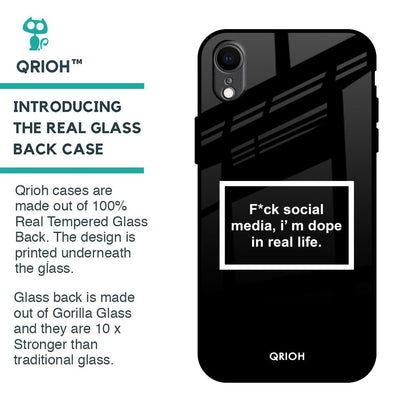 Dope In Life Glass Case for iPhone XR