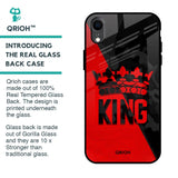 I Am A King Glass Case for iPhone XR