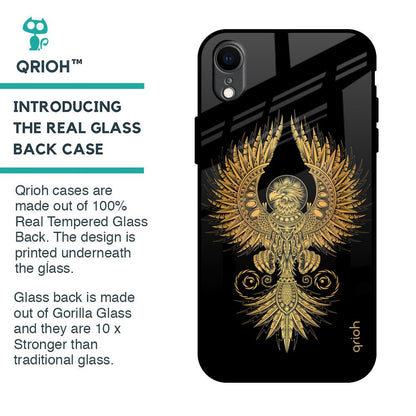 Mythical Phoenix Art Glass Case for iPhone XR