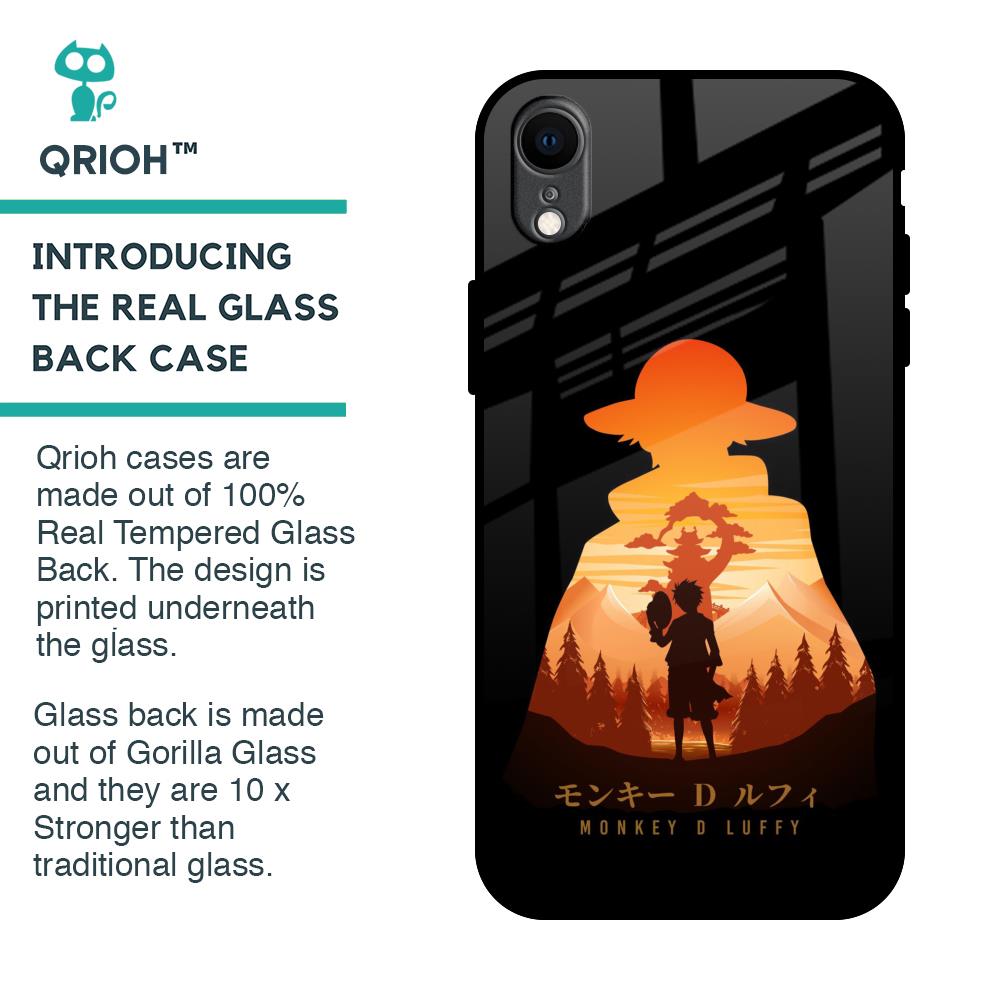 Luffy One Piece Glass Case for iPhone XR