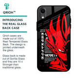 Red Vegeta Glass Case for iPhone XR