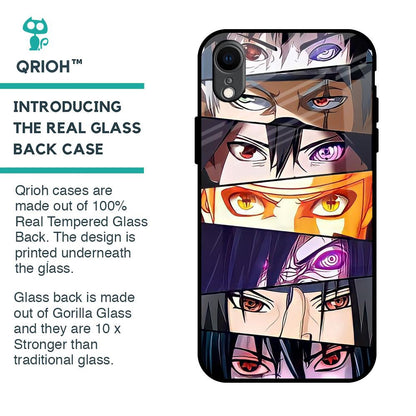 Anime Eyes Glass Case for iPhone XR