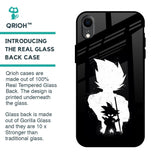 Monochrome Goku Glass Case for iPhone XR