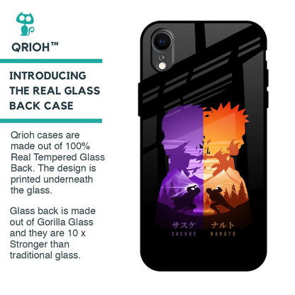 Minimalist Anime Glass Case for iPhone XR