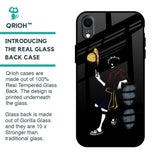 Luffy Line Art Glass Case for iPhone XR