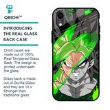 Anime Green Splash Glass Case for iPhone XR