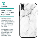 Modern White Marble Glass Case for iPhone XR