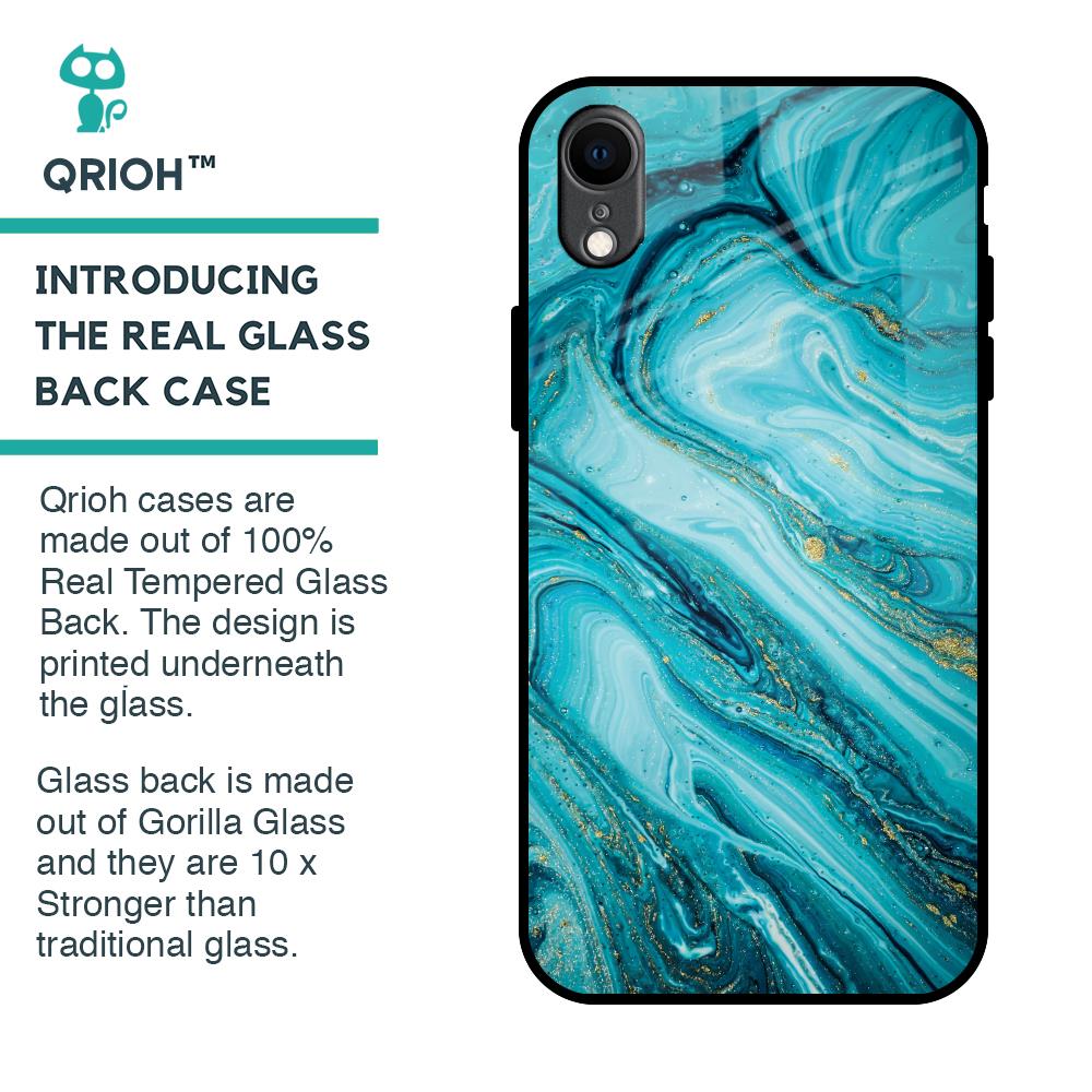 Ocean Marble Glass Case for iPhone XR
