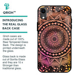 Floral Mandala Glass Case for iPhone XR