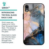 Marble Ink Abstract Glass Case for iPhone XR