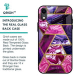 Electroplated Geometric Marble Glass Case for iPhone XR