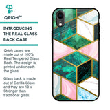 Seamless Green Marble Glass Case for iPhone XR