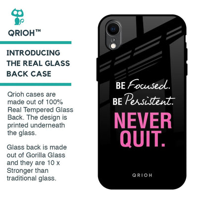 Be Focused Glass Case for iPhone XR