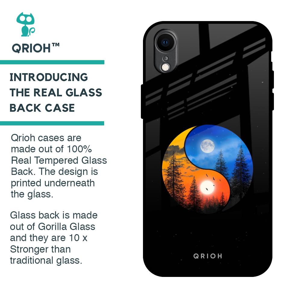 Yin Yang Balance Glass Case for iPhone XR