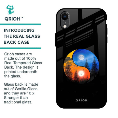 Yin Yang Balance Glass Case for iPhone XR