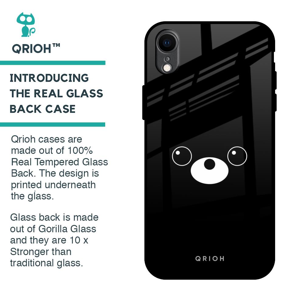Cute Bear Glass Case for iPhone XR