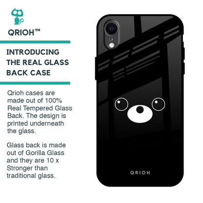 Cute Bear Glass Case for iPhone XR