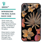 Lines Pattern Flowers Glass Case for iPhone XR