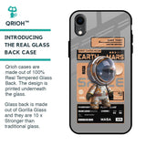 Space Ticket Glass Case for iPhone XR