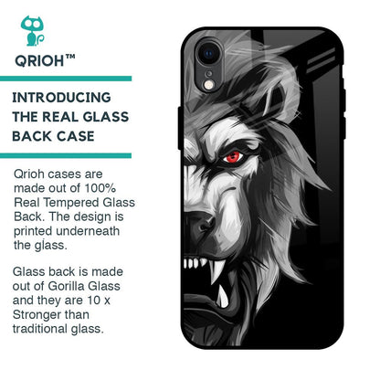 Wild Lion Glass Case for iPhone XR