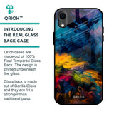 Multicolor Oil Painting Glass Case for iPhone XR
