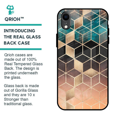 Bronze Texture Glass Case for iPhone XR
