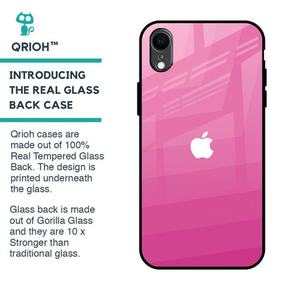 Pink Ribbon Caddy Glass Case for iPhone XR