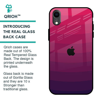 Wavy Pink Pattern Glass Case for iPhone XR