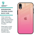 Pastel Pink Gradient Glass Case For iPhone XR