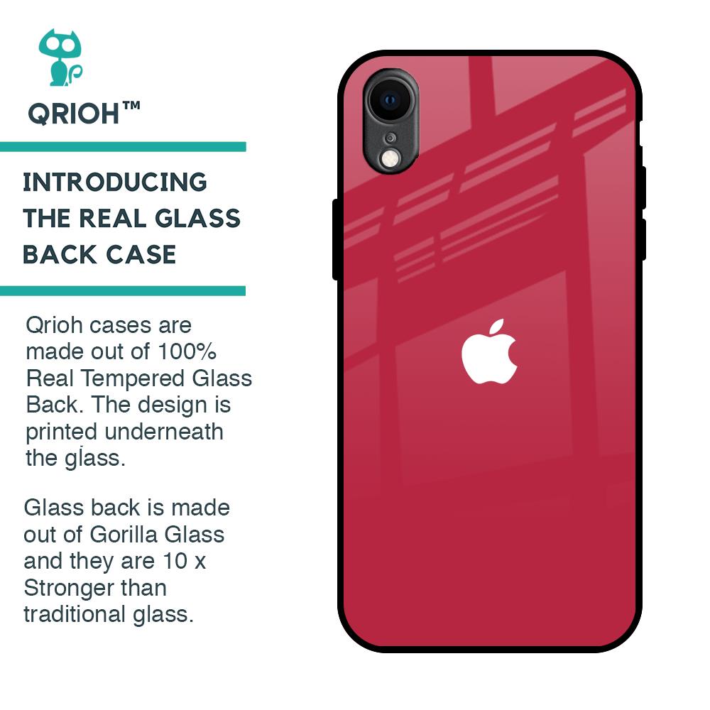 Solo Maroon Glass case for iPhone XR