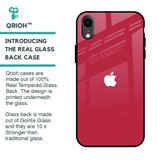 Solo Maroon Glass case for iPhone XR