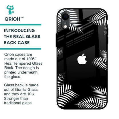 Zealand Fern Design Glass Case For iPhone XR