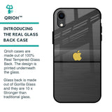 Grey Metallic Glass Case For iPhone XR