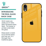 Fluorescent Yellow Glass case for iPhone XR