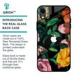 Flowers & Butterfly Glass Case for iPhone XR