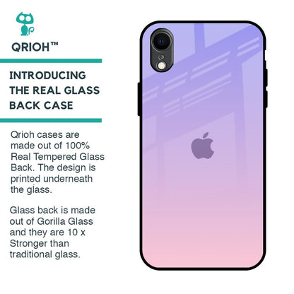 Lavender Gradient Glass Case for iPhone XR