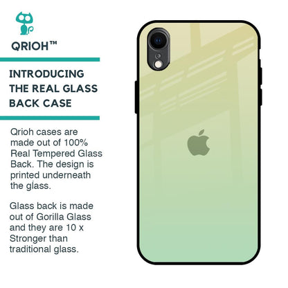 Mint Green Gradient Glass Case for iPhone XR