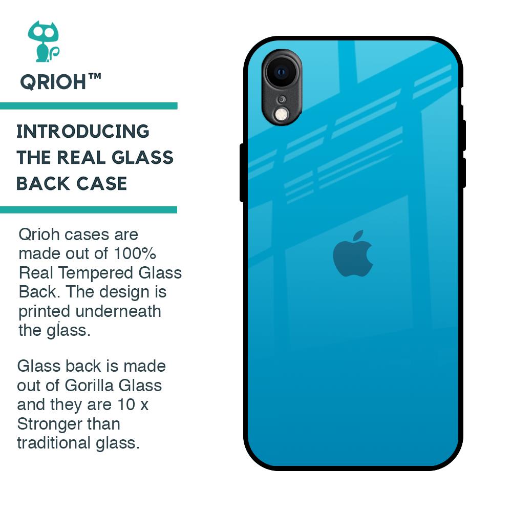 Blue Aqua Glass Case for iPhone XR