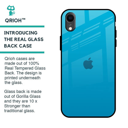 Blue Aqua Glass Case for iPhone XR