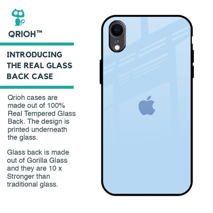 Pastel Sky Blue Glass Case for iPhone XR