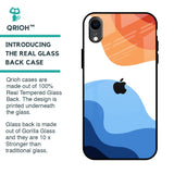 Wavy Color Pattern Glass Case for iPhone XR