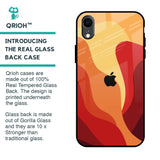 Magma Color Pattern Glass Case for iPhone XR