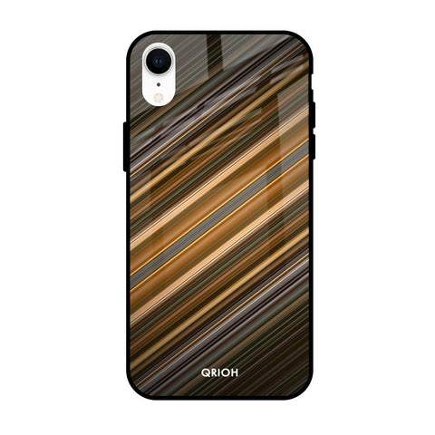 Diagonal Slash Pattern Apple iPhone XR Glass Cases & Covers Online