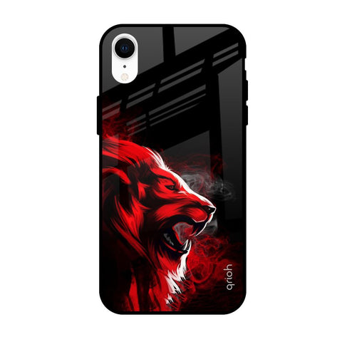 Red Angry Lion Apple iPhone XR Glass Cases & Covers Online