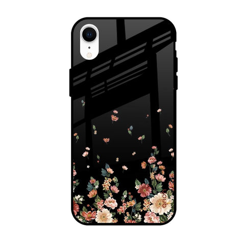 Floating Floral Print Apple iPhone XR Glass Cases & Covers Online