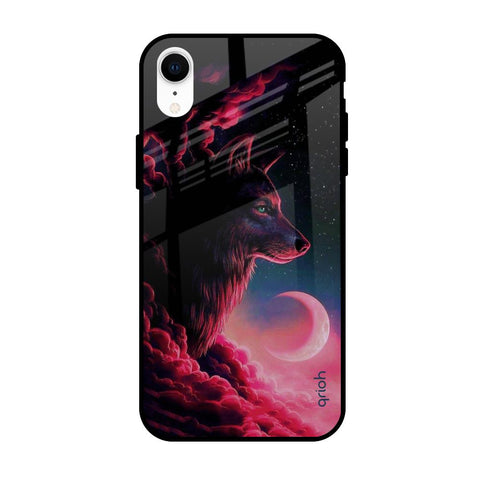 Moon Wolf Apple iPhone XR Glass Cases & Covers Online