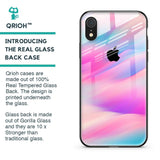 Colorful Waves Glass case for iPhone XR