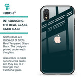 Hunter Green Glass Case For iPhone XR